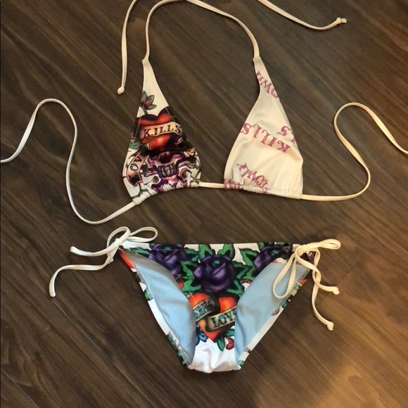 ed hardy bathing suit